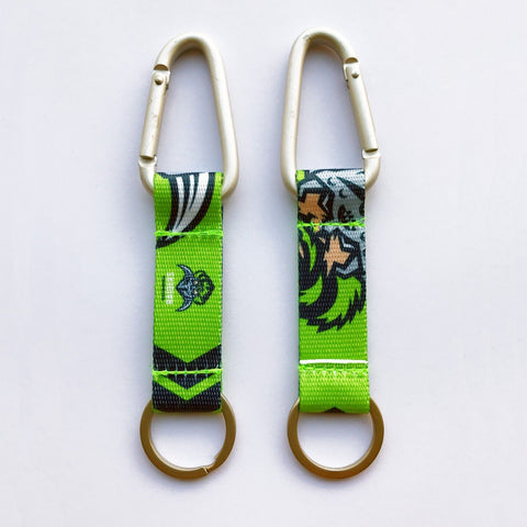 NRL Carabiner Key Ring - Canberra Raiders - Keyring - Clip and Ring