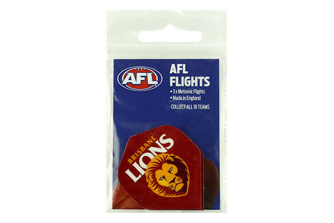 AFL Replacement Dart Flights Set Of 3 - Brisbane Lions - Darts