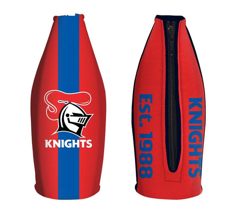 NRL Tallie Stubby Cooler - Newcastle Knights - Tally - Drink Cooler - Zipper