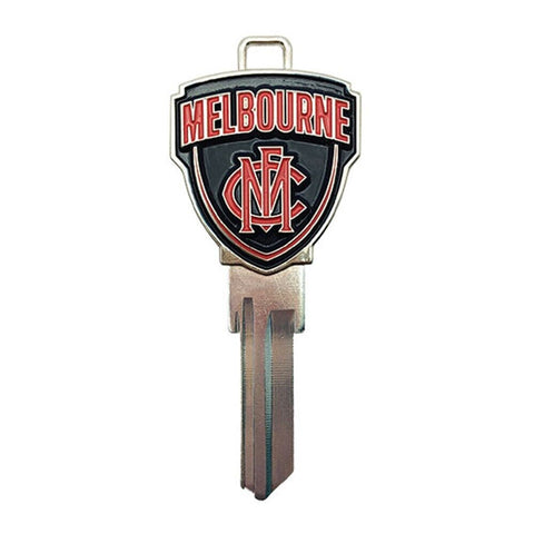 AFL 3D House Key - Melbourne Demons - LW4 Blank Metal Badge Keys
