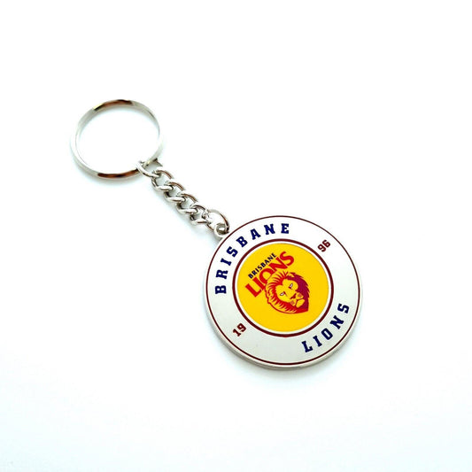 AFL Round Key Ring - Brisbane Lions - Keyring - Aussie Rules - TROFE