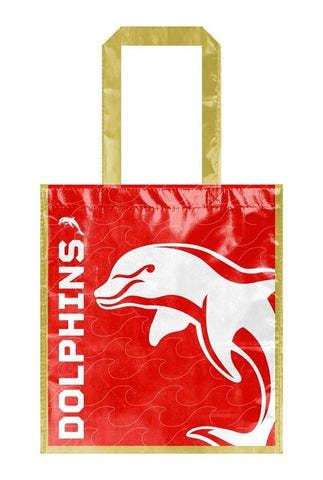 NRL Shopping Bags - Dolphins - Re-Useable Carry Bag - Laminated