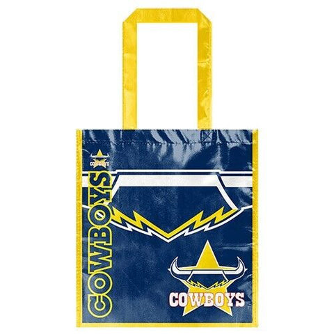 NRL Shopping Bags - North Queensland Cowboys - Re-Useable Carry Bag - Laminated
