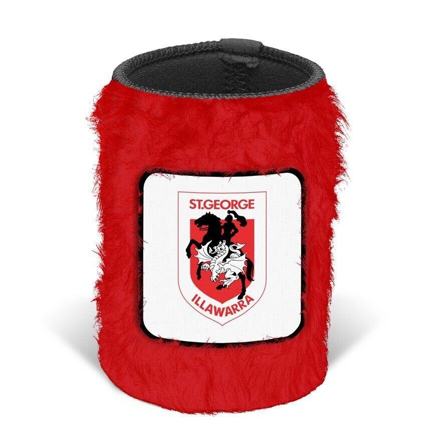 NRL Fluffy Stubby Cooler - St George Illawarra Dragons - Can Holder