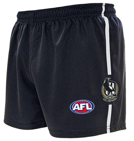 AFL Home Baggy Shorts - Collingwood Magpies - Adult - Supporter - Burley Sekem
